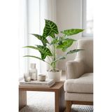 Yapay Çiçek Deposu Saksıda Yapay 12 Yapraklı Bitki 55 cm Model-1