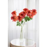 Yapay Çiçek Deposu Yapay 3lü Gardenya Dalı 70 cm Kahve
