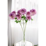 Yapay Çiçek Deposu Yapay 3lü Gardenya Dalı 70 cm Mor