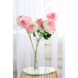 Yapay Çiçek Deposu Yapay 3lü Gardenya Dalı 70 cm Pembe - Krem