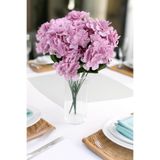 Yapay Çiçek Deposu Yapay 7 Dallı Ortanca Demeti 40 cm Lila