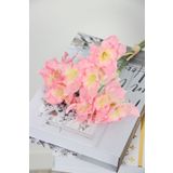 Yapay Çiçek Deposu Yapay 9lu Nergis Buketi 40 cm Pembe