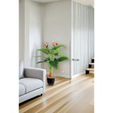 Yapay Çiçek Deposu Yapay Ağaç Çiçekli Starliçe Btikisi 70 cm(12 Yaprak-2 Çiçekli)