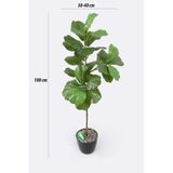 Yapay Çiçek Deposu Yapay Ağac İncir 3 Dallı100 cm