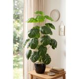 Yapay Çiçek Deposu Yapay Ağaç Mini 24 Yapraklı Monstera Deve Tabanı 105 cm Yeşil