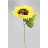 Yapay Çiçek Deposu Yapay Ayçiçeği Dalı 33 Cm Sarı