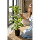 Yapay Çiçek Deposu Yapay Bitki 23 Yapraklı Green Aura 70 cm Yeşil