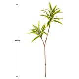 Yapay Çiçek Deposu Yapay Bitki 2li Dracaena Reflexa Dalı 95 cm Yeşil-Sarı