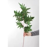 Yapay Çiçek Deposu Yapay Büyük Çınar Yaprağı Dalı 95 cm Yeşil