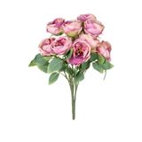 Yapay Çiçek Deposu Yapay Çiçek 10 Dallı Catalina Rose 45 cm Krem-Lila