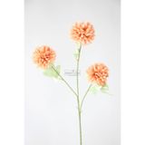 Yapay Çiçek Deposu Yapay Çiçek 3lü Top Karanfil Dalı 62 cm Kahve