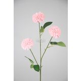 Yapay Çiçek Deposu Yapay Çiçek 3lü Top Karanfil Dalı 62 cm Pudra Pembe