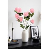 Yapay Çiçek Deposu Yapay Çiçek 3'lü Top Karanfil Dalı 67 cm Pembe