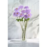 Yapay Çiçek Deposu Yapay Çiçek 4 Çiçekli İzlanda Gülü 80 cm Lila YCD-310
