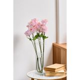 Yapay Çiçek Deposu Yapay Çiçek 4 Çiçekli İzlanda Gülü 80 cm Pudra Pembe YCD-310