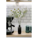 Yapay Çiçek Deposu Yapay Çiçek 5 Çiçekli iskandinav Papatya Dalı 80 cm Beyaz YCD-311