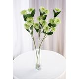 Yapay Çiçek Deposu Yapay Çiçek 6lı Taçlı Kır Çiçeği 75 cm Yeşil