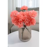 Yapay Çiçek Deposu Yapay Çiçek 7 Dallı Eko Kasımpatı Demeti 30 cm Nar Çiçeği