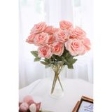 Yapay Çiçek Deposu Yapay Çiçek 7 Dallı Puket Gülü Demeti 40 cm Nar Çiçeği