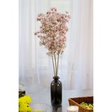 Yapay Çiçek Deposu Yapay Çiçek Lüx Kar Çiçeği Dalı 88 cm Pembe