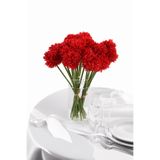 Yapay Çiçek Deposu Yapay Çiçek Top Krizantem 7li Mini Kartopu Demeti 30 cm Kırmızı