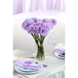 Yapay Çiçek Deposu Yapay Çiçek Top Krizantem 7li Mini Kartopu Demeti 30 cm Lila