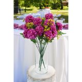 Yapay Çiçek Deposu Yapay Classic Kasımpatı Demeti 40 cm Pastel Fuşya
