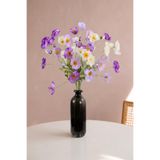 Yapay Çiçek Deposu Yapay Gelincik Dalı 60 cm 3lü SET Beyaz-Mor-Lila