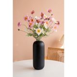Yapay Çiçek Deposu Yapay Gelincik Dalı 60 cm 3lü SET Gül Kurusu-Beyaz-Pudra