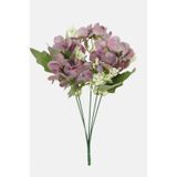 Yapay Çiçek Deposu Yapay Küçük Islak Ortanca Demeti 32 Cm Gül Kurusu