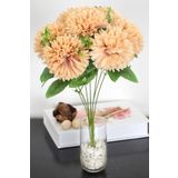 Yapay Çiçek Deposu Yapay Pinnata Yıldız Çiçeği 42 cm Kahve