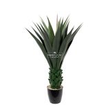 Yapay Çiçek Deposu Yapay Premium 20 Yapraklı Agave Kaktüs Ağacı 105 cm