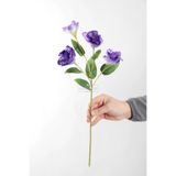 Yapay Çiçek Deposu Yapay Premium Lisyantus Dalı 70 cm Mor