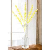 Yapay Çiçek Deposu Yapay Retro Pastel Okaliptus Dalı 80 cm Sarı