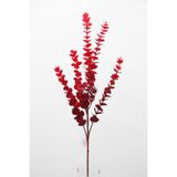 Yapay Çiçek Deposu Yapay Retro Pastel Okaliptus Dalı 88 cm Bordo