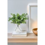 Yapay Çiçek Deposu Yapay Tozlu Mineli Pıtırcık Bitkisi 38 cm Beyaz