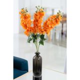 Yapay Çiçek Deposu Yapma Çiçek İri Dal Şebboy 87 cm Turuncu