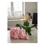 Yapay Çiçek Deryası Yapay Çiçek Büyük Sardunya 7 Dallı Demet 40 Cm Açıkpembe Ev Saksı Süsü Yılbaşı