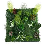 Yapay Çiçek Duvar Kaplama 1M2 100x100Cm Panel Şimşir Dik Duvar Uy