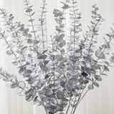 Yapay Çiçek Gümüş Renk Okaliptus 3dallı Uzun Dal 76cm Eucalyptus
