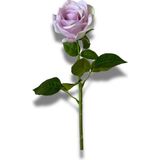 Yapay Çiçek Islak Dokulu Gül 40CM - Lila