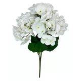 Yapay Çiçek Islak Ortanca Çiçeği Beyaz 45Cm 5Dal Islak Gerçeksi Dokulu