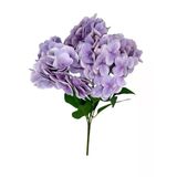 Yapay Çiçek Islak Ortanca Çiçeği Lila 45Cm 5Dal Islak Gerçeksi Dokulu