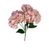 Yapay Çiçek Islak Ortanca Çiçeği Pembe Açık 45Cm 5Dal Islak Gerçeksi Dokulu