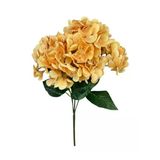 Yapay Çiçek Islak Ortanca Çiçeği Somon 45Cm 5Dal Islak Gerçeksi Dokulu