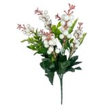 Yapay Çiçek Kokina Demet Beyaz K51 Yılbaşı Çiçeği Christmas White Berry