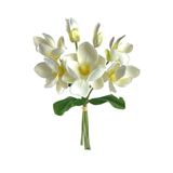 Yapay Çiçek Manolya Letex Eva Magnolia 33cm Beyaz Krem