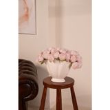 Yapay Çiçek Marketim Pembe Premium Yapay Peony Şakayık Çiçeği Buketi 7 Dallı Lüx İpeksi Dokulu Dekoratif Vazo Çiçeği 25 cm