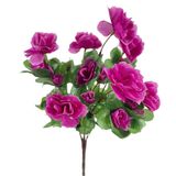Yapay Çiçek Mor Açelya Demeti 7 Dallı 33*20cm