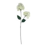 Yapay Çiçek Ortanca 90cm 2toplu Beyaz Tek Dal Kumaş Çiçek Uzun Dal Beyaz